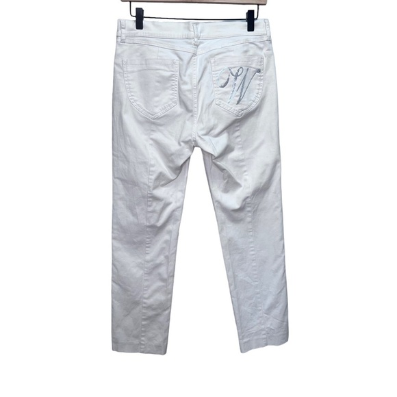 Weekend Max Mara White Pants Size 8 - Picture 5 of 11